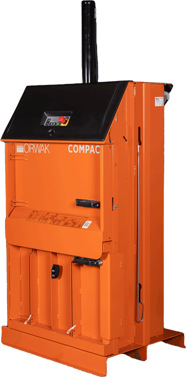 Compacte verticale balenpers 3110 voor karton en folie