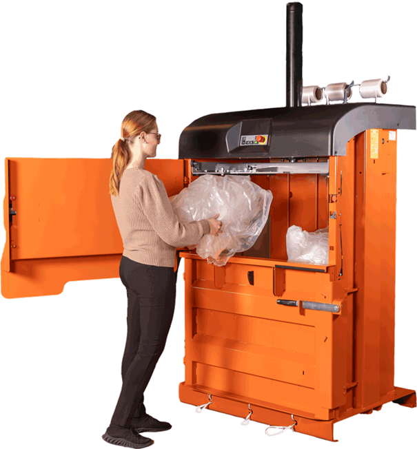 Perskamer van compacte verticale balenpers 3115