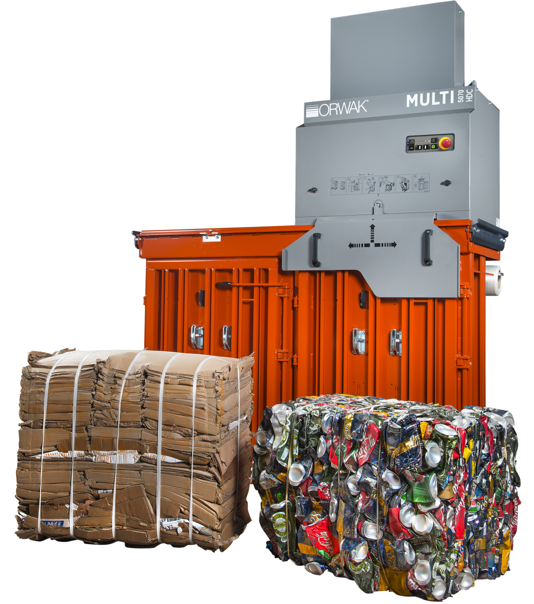 Cross-strapping balen geproduceerd door ORWAK Multi 5070 HDC