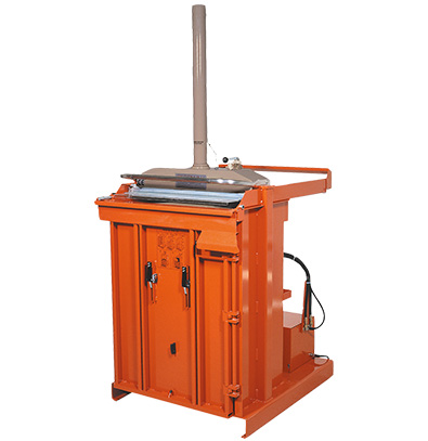 ORWAK FLEX 5010-E verticale balenpers voor karton en plastiekfolie