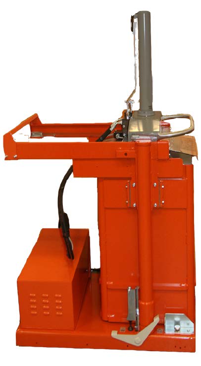 Zijaanzicht van ORWAK FLEX 5031 verticale balenpers