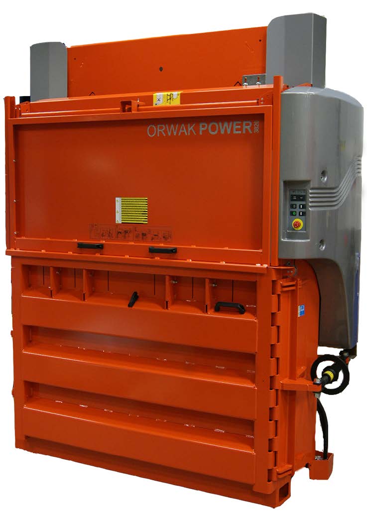 ORWAK Power 3820 verticale balenpers voor karton en plastiek