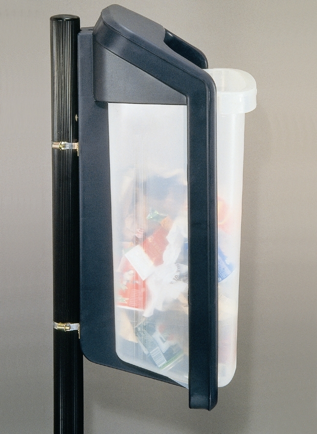 Transparante Elegant 50 liter straatafvalbak Meer regels weergeven