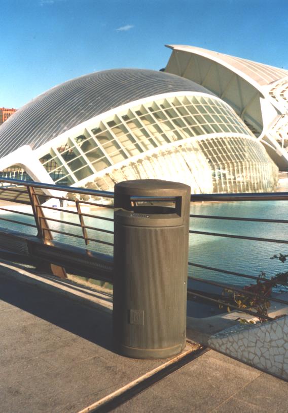 Design straatafvalbak Prima Linea 120 liter