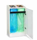 Geopende Longopac Bin Multi 2 met afvalzakken