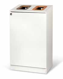 Longopac Bin Multi 2 afvalstation met twee compartimenten