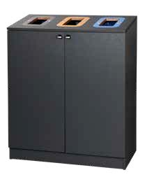 Longopac Bin Multi 3 afvalstation met drie compartimenten