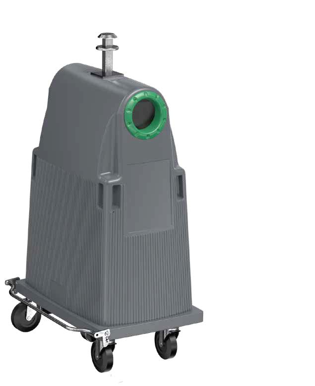 Cityspot Movea 800L mobiele bovengrondse inzamelcontainer