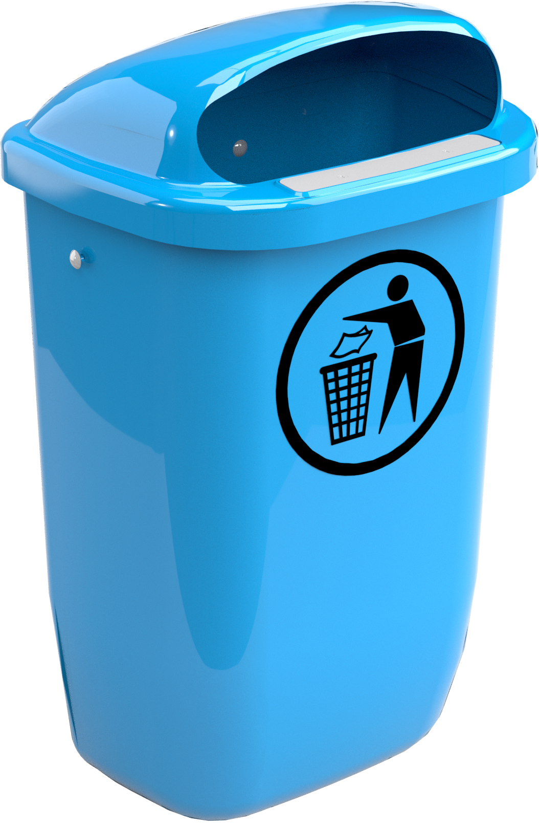 DIN PK 50 liter straatafvalbak