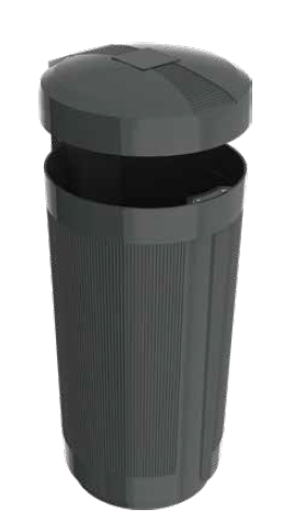 Straatafvalbak Prima Linea 120 liter voor openbare ruimte