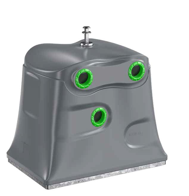 Cityspot Volcano 4000 bovengrondse inzamelcontainer