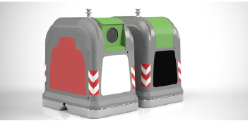 Gepersonaliseerde City Box 2250L afvalcontainer